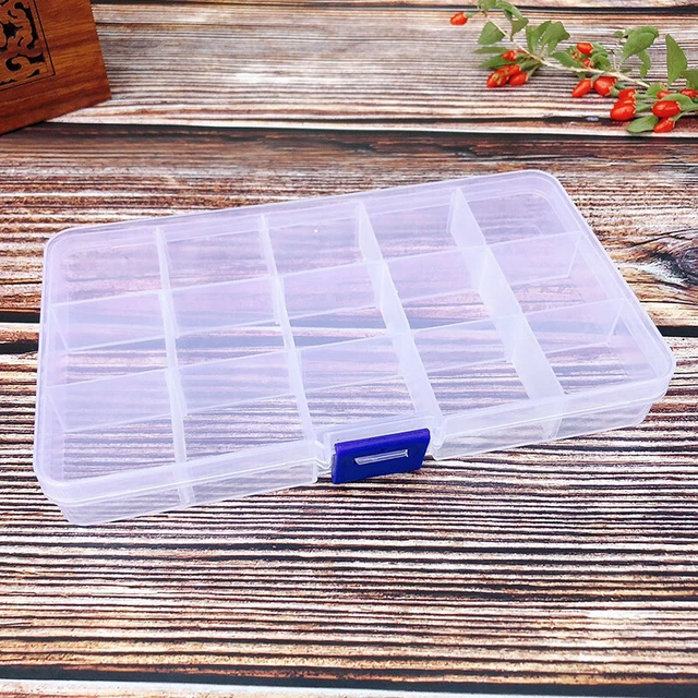 Cleafe - Contenitore Organizer Per Cosmetici A 3 Scomparti Trasparente Con Coperchio In Legno 10827 89051537