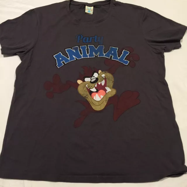 OLD LOONEY TUNES t-shirt taz devil Party Animal Licensed Warner Bros ...