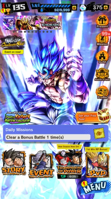 [GLOBAL/ANDROID] Dragon Ball Legends 3UL +Super Baby 2 + 8 Legends Limited