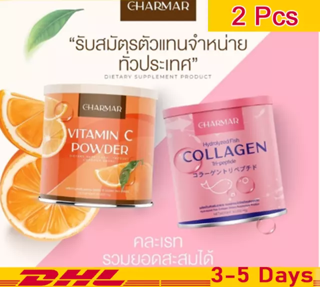 2X CHARMAR COLLAGEN & Vitamin C Nourish Healthy Skin Tri-Peptide ...