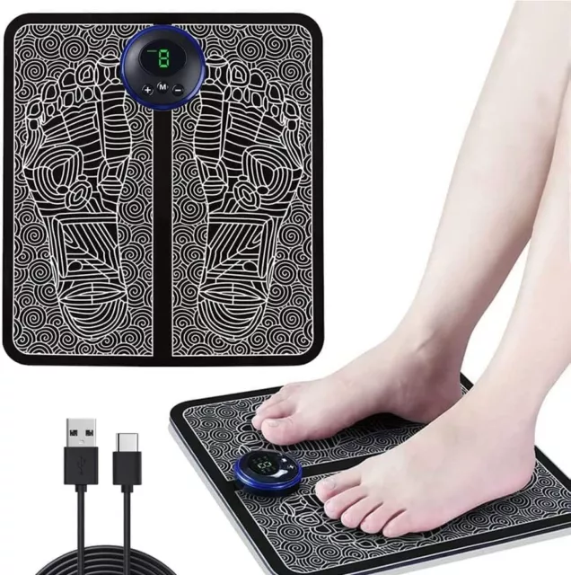 EMS Electric Foot Massager Mat Relax Muscle Stimulator Leg Shaping Massage Pad