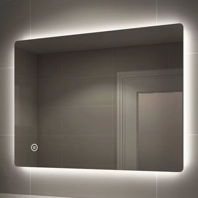 EMKE Illuminated LED Bathroom Mirror With Backlit Lights Demister Anti-fog Touch