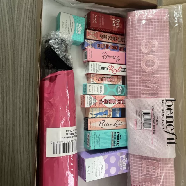 Benefit Makeup & Pore Care Bundle, Tote Bag And Umbrella - All New