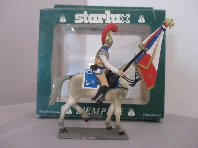 Figurine Starlux Premier Empire - Carabinier D'élite Du 2ème Régiment 1815, échelle 54mm, Plastique Peint, Référence 8155