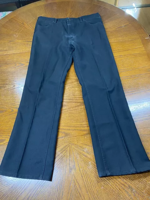 Vintage Louis Raphael Tailored Dress Pants 36x32 Men's Black Hook