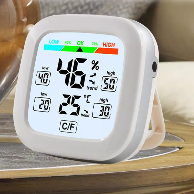 Digital Thermometer Hygrometer For Indoor Living Room With Trend Comfort Display