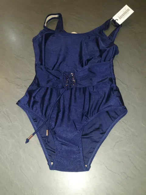 Pour Moi Womens Monaco Underwired One Piece Swimsuit, Navy UK size 32D