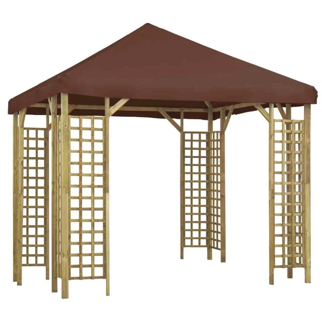 Belvédère 3x3 m Marron