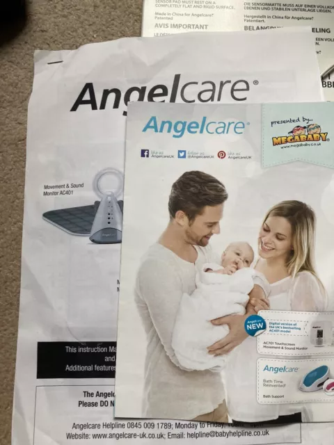 Angel Care AC401 Baby Monitor with Wired Sensor Pad