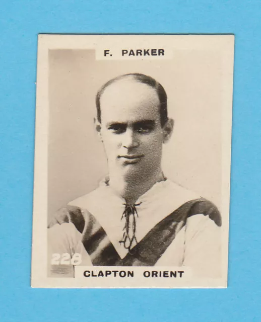 Football - Phillips Pinnace Football Card No. 228 - Parker  Of  Clapton - 1922