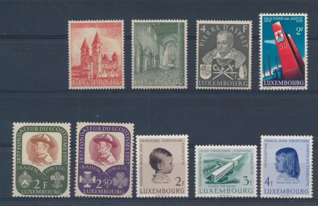 LR50099 Luxembourg selection of nice stamps fine lot MNH