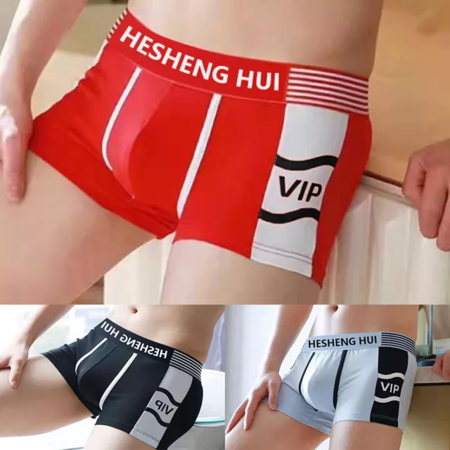 Shorts Hommes Boxer Slip Mâle sous-Vêtement U Convexe Poche Slips Slip Culotte