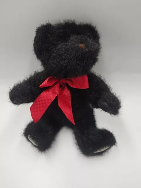 Ours en peluche articulé Boyd's 2003, peluche douce noire de 9 pouces