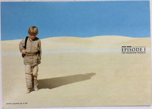 Star Wars Episode I Phantom Menace Anakin Skywalker 1999 Promo 6"x4" Postcard NM