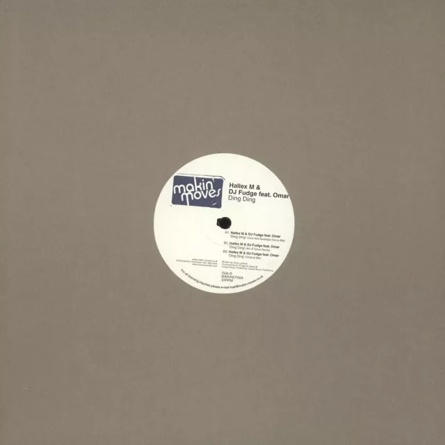 Hallex M & DJ Fudge - Ding Ding Feat. Omar (Vinyl 12" - 2014 - US - Original)