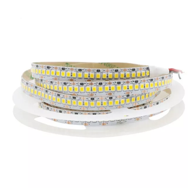 12MM 5M 12V 2835 SMD Cool White LED Strip/Rope Light 1200LEDs/5M IP20 UK Seller