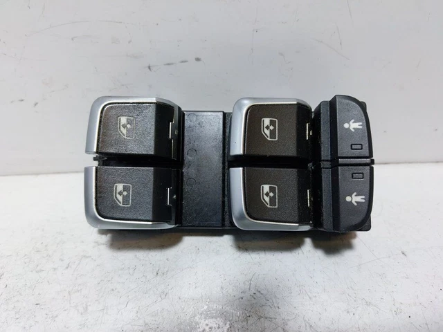 DKAEUK VWWS031 Interrupteur Vitre Électrique Conducteur VW Noir Chromé - Compatible Touran, Touareg, Skoda - OE 3G0959857C Skoda Kodiaq Vitre