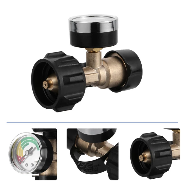 Kohree Répartiteur De Propane, Adaptateur Répartiteur En Y Pour Cylindre De Propane Camping Car Barbecue A Gaz Rechauds De Camping Bruleurs A Gaz Chauffage