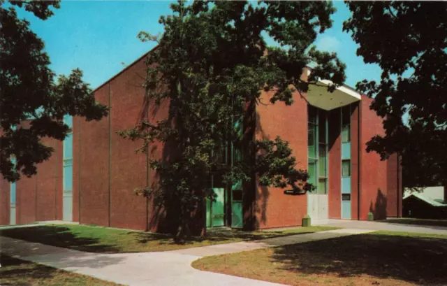 Hickory NC, Monroe Auditorium, Lenoir Rhyne College, Vintage Postcard