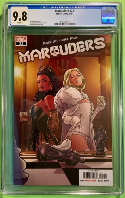 Marauders #22 (9/'21) Cgc 9.8 Nm/M Emma Frost Cover By Dauterman Marvel