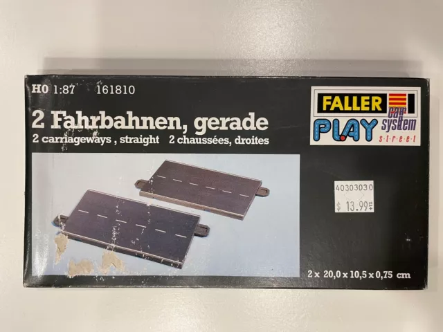 HO Faller Car System Play Street - Straight Sections #161810
