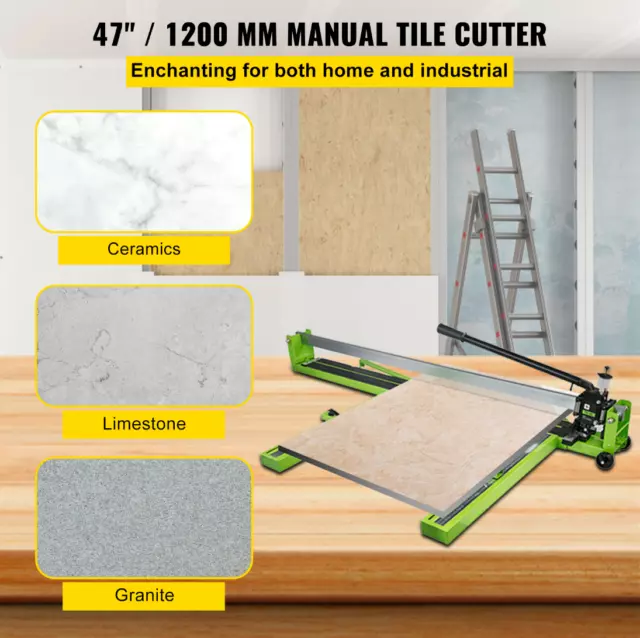 Cortador de Azulejos y Baldosas Manual Máquina de Corte de Cerámica de 120 cm 2