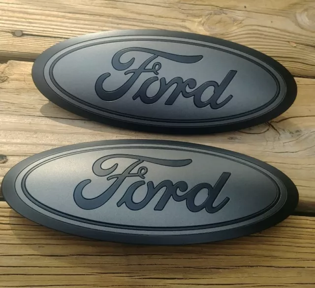 2015-20 Ford F150 tailgate emblem All GLOSS BLACK AND race Red ford script