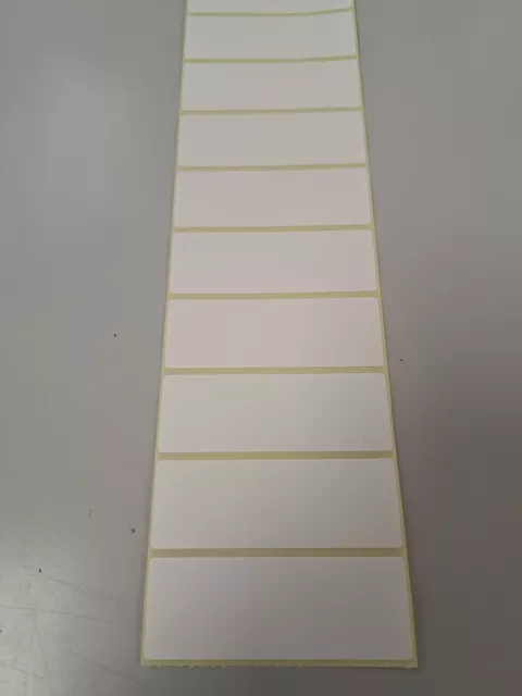 100 Blank Large White Self Adhesive Sticky Labels 102 X 35 Mm