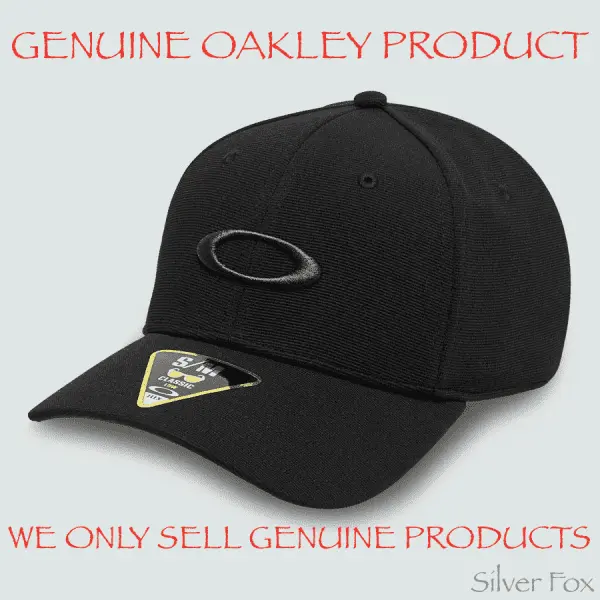 Oakley Tincan Remix Black Mens Flexfit Flex Fit Cap Hat Brand New