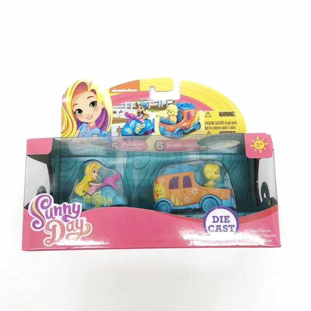 NEW UNOPENED Nickelodeon Sunny Day Style Files Die Cast  HAIRDRYER AND DOODLE