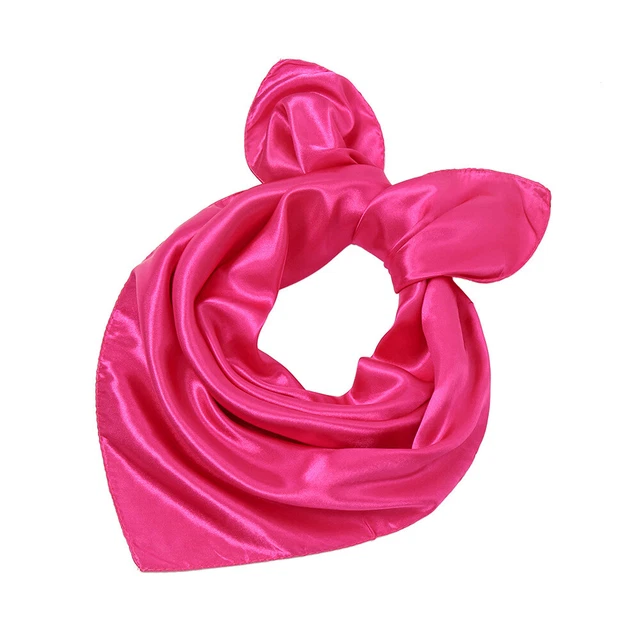 Sciarpe monocolore seta morbida seta seta quadrata sciarpa hijab 1 pz 60 cm fai da te e