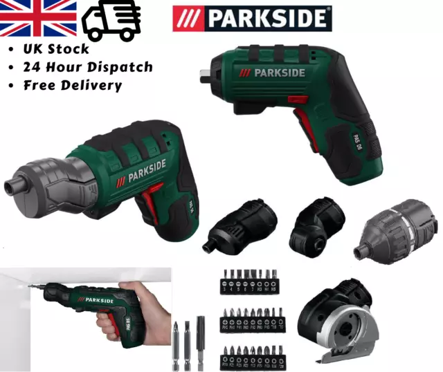 Parkside cordless screwdriver with interchangeable heads hotsell