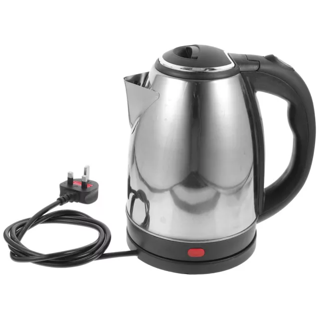 Electric Kettle Stainless Steel Cordless Jug 1.8L Overheat Protection - 1500W UK