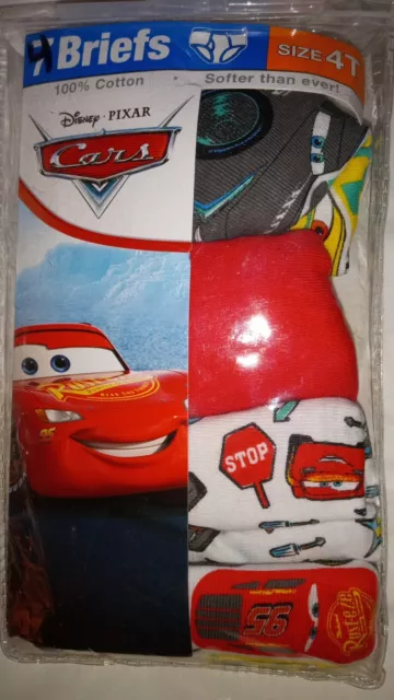 CARS UNDERWEAR BOYS 2pc Set Undershirt/Brief Sz 4 Disney/Pixar Fun-Deez NIP  $12.99 - PicClick