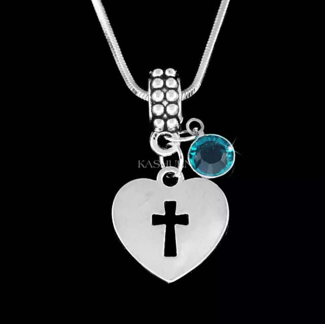 Coeur Croix Collier Faith En Dieu Lord Jesus Christ Christe Catholique Religieux