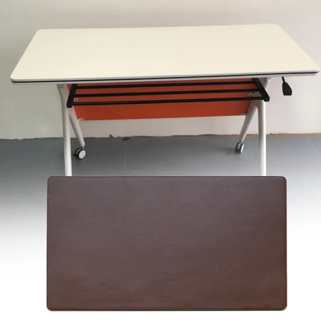 Almohadilla de escritorio impermeable fácil de limpiar texturizada malla plegable alfombra de mesa marrón