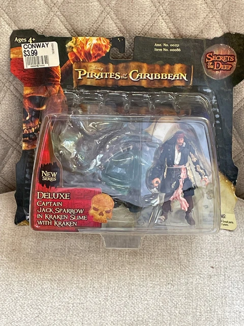 Zizzle Pirates Of The Caribbean Deluxe Jack Sparrow With Kraken Action Figure