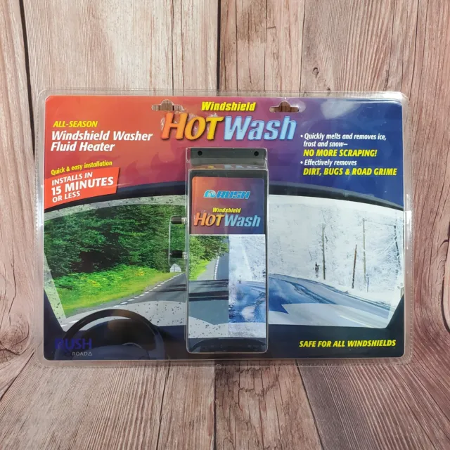 New RUSH Windshield HOT WASH All-Season Removes Dirt Bugs Road Grime HW101