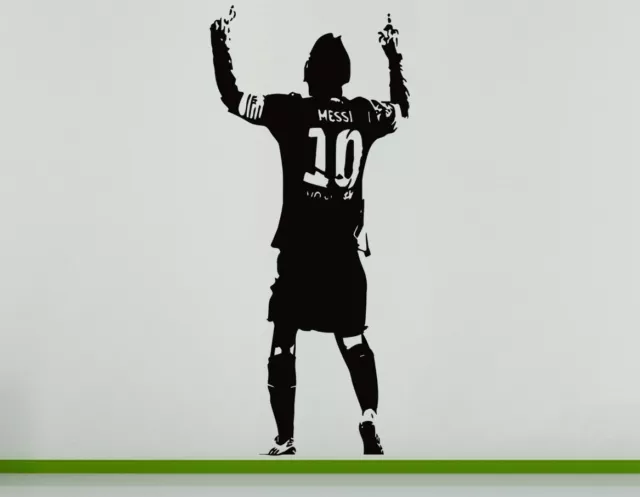 Lionel Messi Football Player Argentina Children's Bedroom Decal Wall Art Sticker