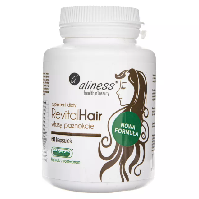 Aliness RevitalHair cheveux, ongles, 60 capsules