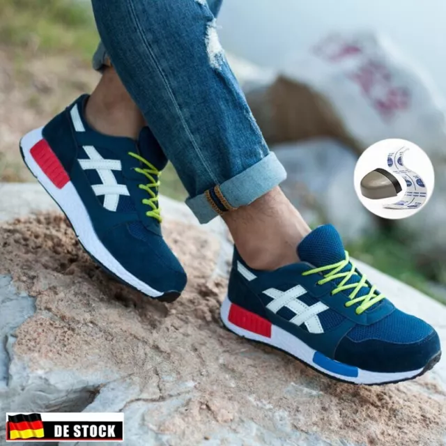 Herren Sicherheitsschuhe Leicht Mit Stahlkappe Arbeitsschuhe Sneaker Sportliche