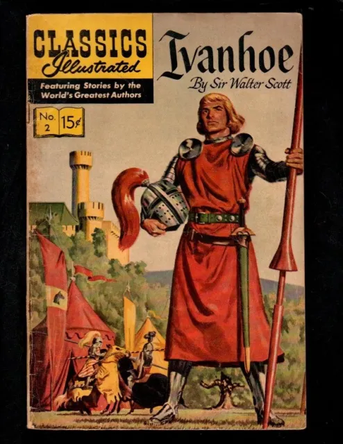 Classics Illustrated #2 Vg Hrn167  (Ivanhoe) Free Ship On $15 Order!