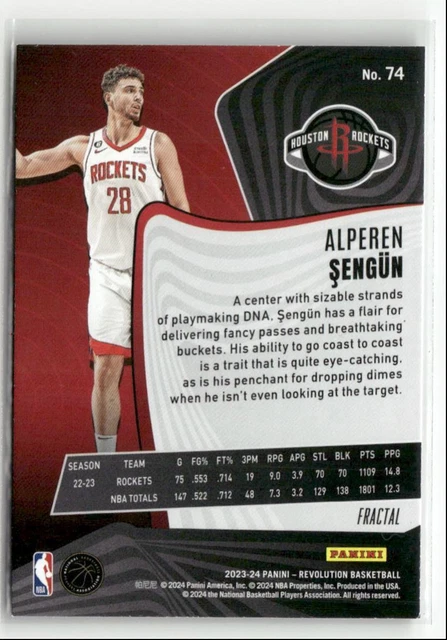 Panini NBA Top Class 2024 Alperen Şengün Houston Rockets Team Mates Kart No:85