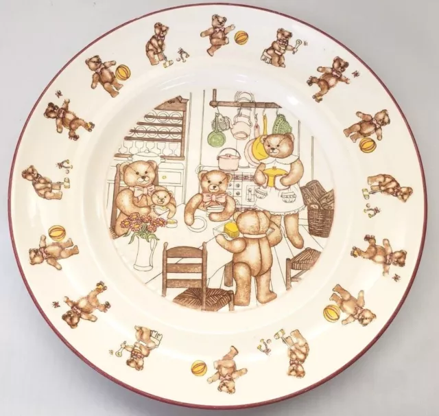Mason's Child's Children's Plate 8" Teddy Bears Vintage 1984 Made England