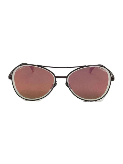 CHANEL #289 Sunglasses teardrop Bordeaux Pilot 4260