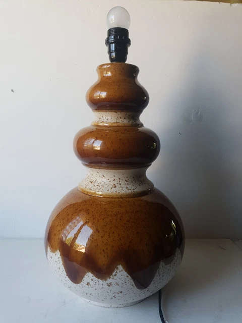 Grand pied de lampe vintage en céramique