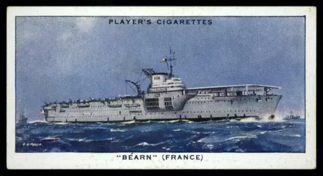 1939 Cigarette Cards by John Player Modern Naval Craft #23 SEARN (FRANCE)