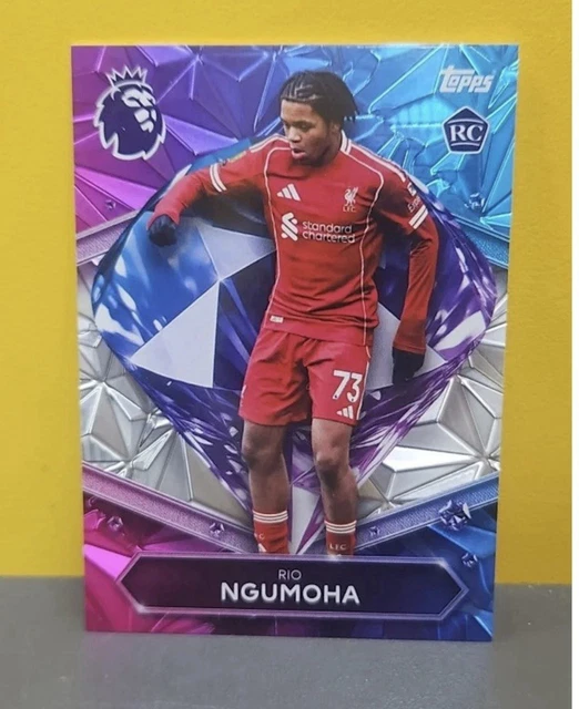 TOPPS PREMIER LEAGUE 2025/26 Rio Ngumoha Rookie Card RC Liverpool ...
