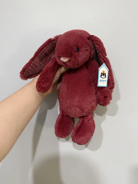 NEW JELLYCAT BASHFUL Bunny Sparkly Cassis - Small - approx 16cm