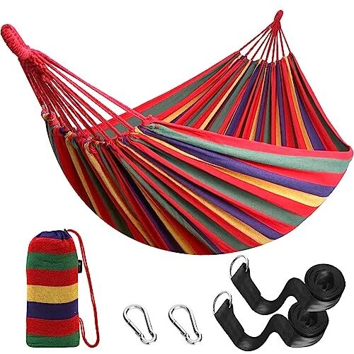 Anyoo Hamac d'extérieur de Camping en Plein air Portable en Toile Léger avec ...